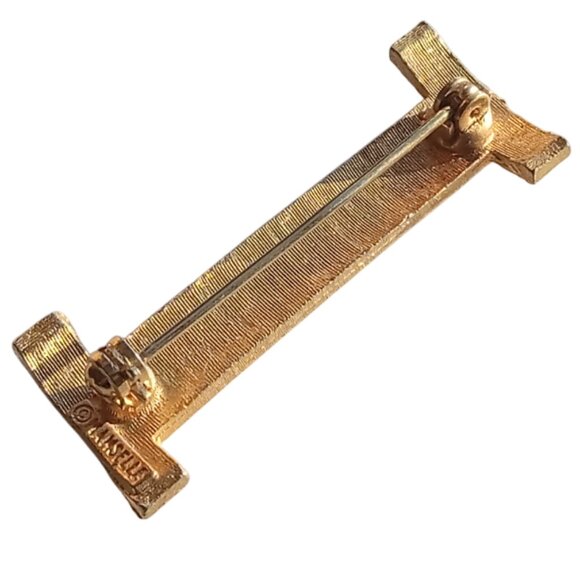 Vintage Mamselle Gold Tone Letter I Initial Pin Brooch - Picture 9 of 15